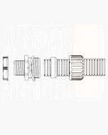 Conduit Gland - Harnessflex Fitting - 12mm Conduit, 16mm Thread (5)